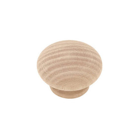 Liberty P10513L-BIR-U 1-1/2 Wood Round Kitchen Cabinet Hardware Knob, 2-Pack