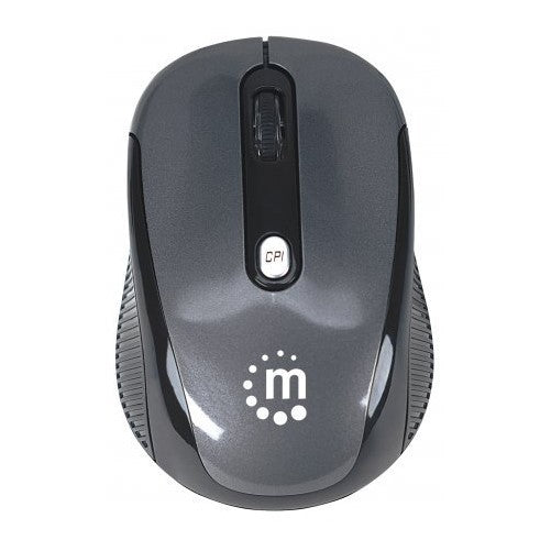 Manhattan Performance Wireless 2000 Ddi USB Optical Mouse with Four Buttons and Scroll Wheel (177795)