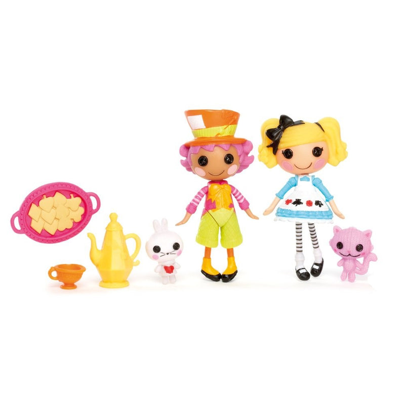 Lalaloopsy Mini Figure 2Pack Wacky Hatter Alice in Lalaloopsyland