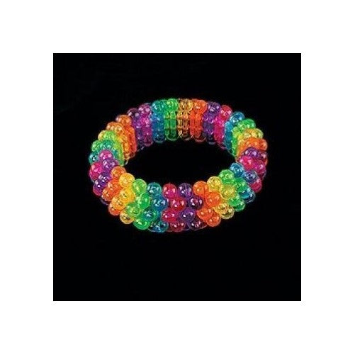 Fun Express - Beaded Rainbow Bracelets - BULK (1-Pack of 12)