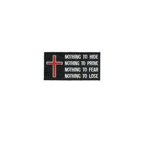 Nothing Patch Embroidered Cool Christian Biker Patch!!!