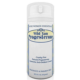 Wise Essentials Wild Yam & Progesterone Cream Non Toxic With Chaste Tree Berry -For Menopause and Mid life Changes. 3 oz - Paraben Free -Fragrance Free - Doctor Recommended