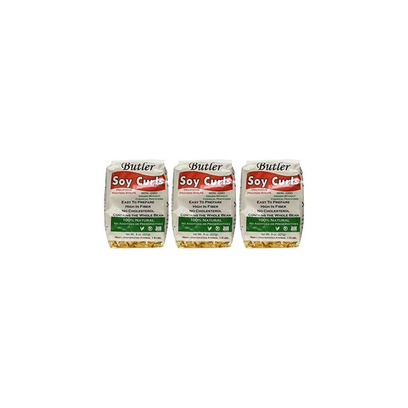 Butler Soy Curls, 8 oz bags - 6 pack