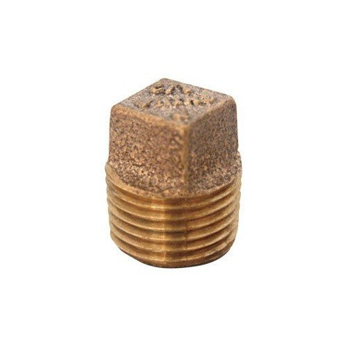 Jmf Plug 1/2 " Red Brass Lead Free
