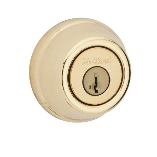 1-Cyl Deadbolt Smt Lt B Brs Bx