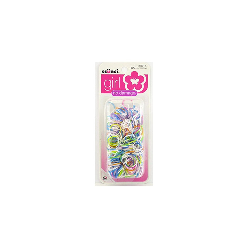 Scunci Girl No Damage Polyband Elastics,500 ea