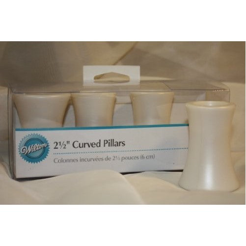2 1/2" Curved Cake Stand Pillars