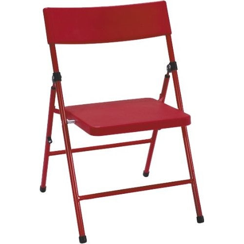 Cosco Products Kid's 4-Pack Pinch-Free Folding Chair, Red