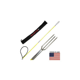 Scuba Choice Fiber Glass 4.5' Travel Two Piece Spearfishing Pole Spear with Lionfish Barb Tip and Bag
