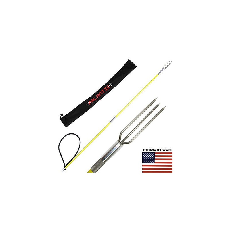 Scuba Choice Fiber Glass 4.5' Travel Two Piece Spearfishing Pole Spear with Lionfish Barb Tip and Bag