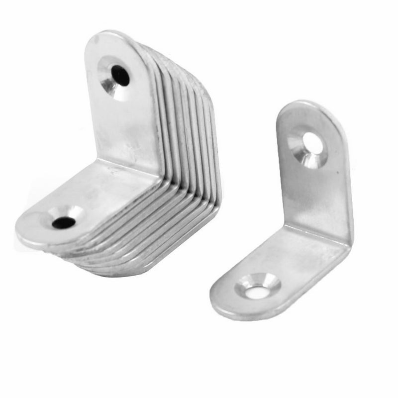 uxcell 10 Pcs 30mm x 30mm Corner Brace Joint Right Angle Bracket