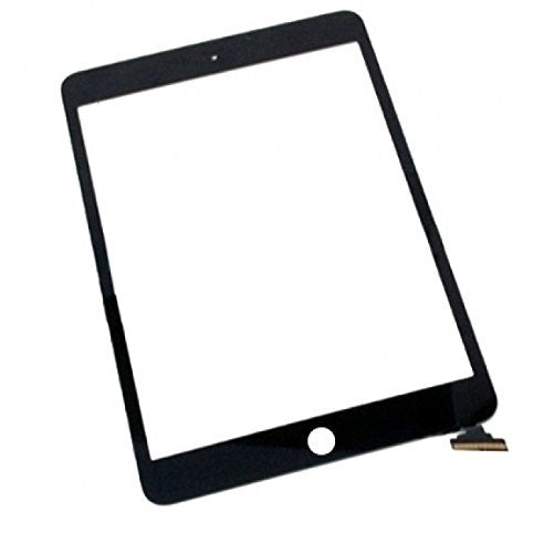 Mimi Replacement Screen for Black iPad Mini Touch Screen Digitizer IC Chip Home Button and Flex Cable Assembly