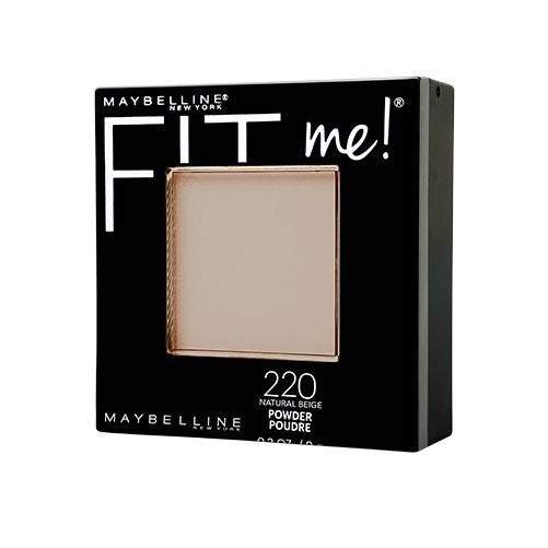 Maybelline New York Fit Me Matte  Poreless Powder Makeup, Natural Beige, 0.29 oz.