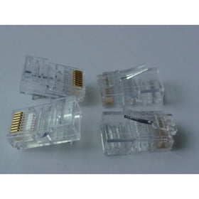50-Pack RJ-45 Connectors (Clear)