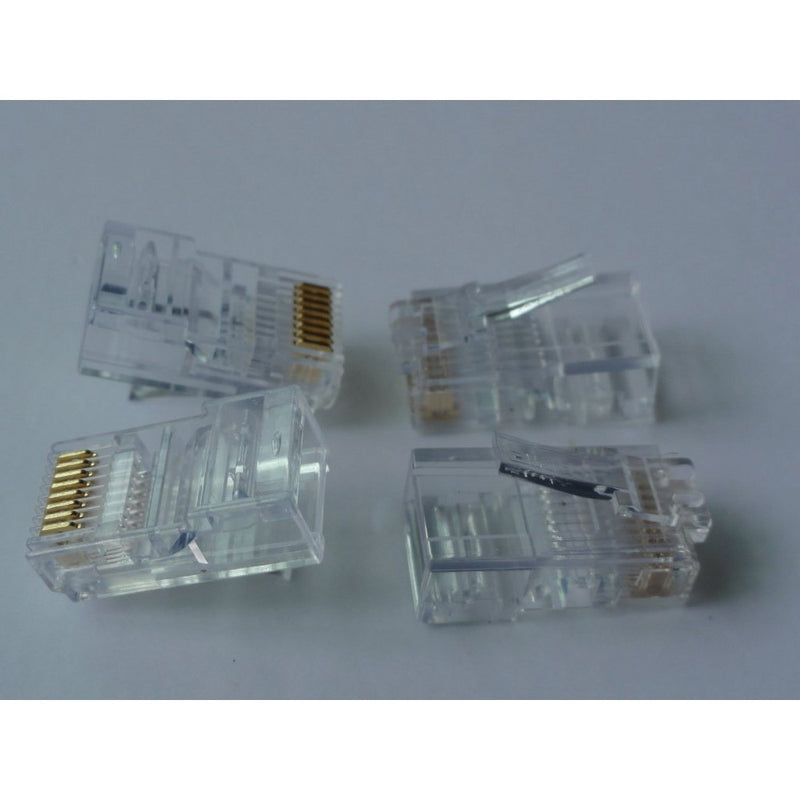 50-Pack RJ-45 Connectors (Clear)