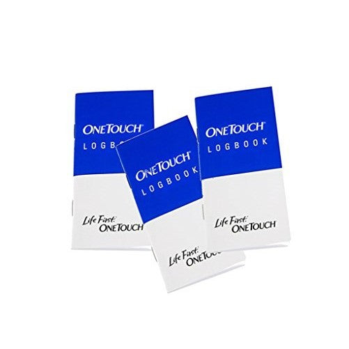 Lifescan One Touch Glucose Log Book, 3 Books