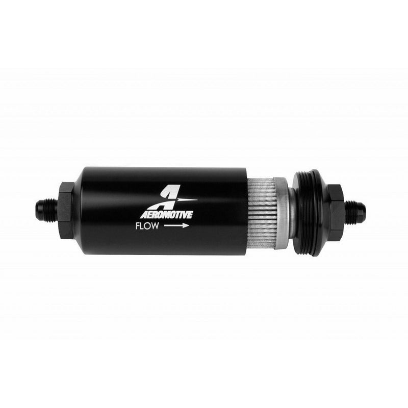 Aeromotive 12349 In-Line Filter (- AN-06 Male 100 Micron Stainless Steel Element)