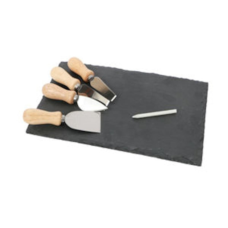 DEI Slate Chalk Cheeseboard & Knife Hosting Set