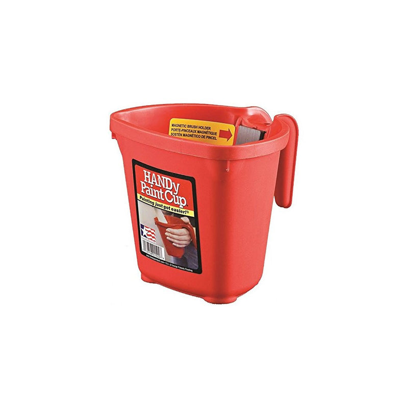 Handy Plastic Paint Cup 1 gal. Red-Mfg# 1500-CC - Sold As 10 Units