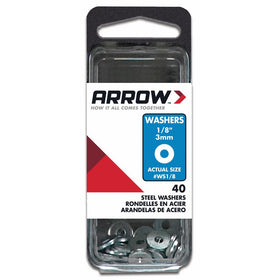 Arrow Fastener WS1/8 1/8 Steel Washers (40-Pack)