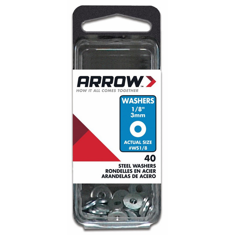 Arrow Fastener WS1/8 1/8 Steel Washers (40-Pack)