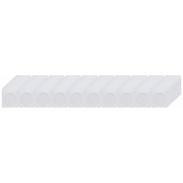 CD Technology 100-Pack White Paper Window Envelope Sleeves for CD Storage