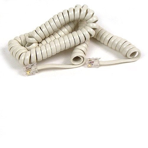 Belkin Pro Series Coiled Telephone Handset Cord (Ivory, 12 Feet)