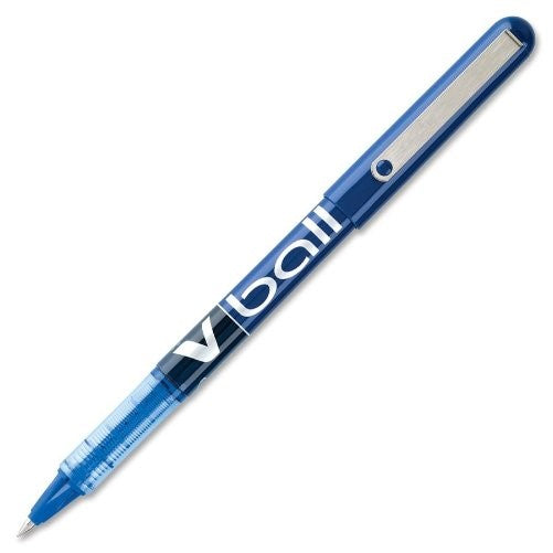 Pilot VBall Liquid Ink Stick Rolling Ball Pens, Extra Fine Point, Blue Ink, Dozen Box (35201)