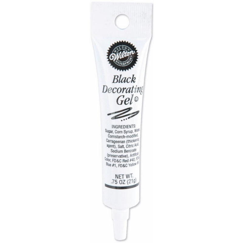 Wilton Black Gel Tube, 0.75 Oz.
