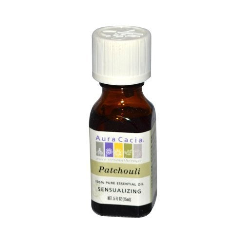 Aura Cacia Pure Essential Oil, Patchouli, 0.5 Fluid Ounce