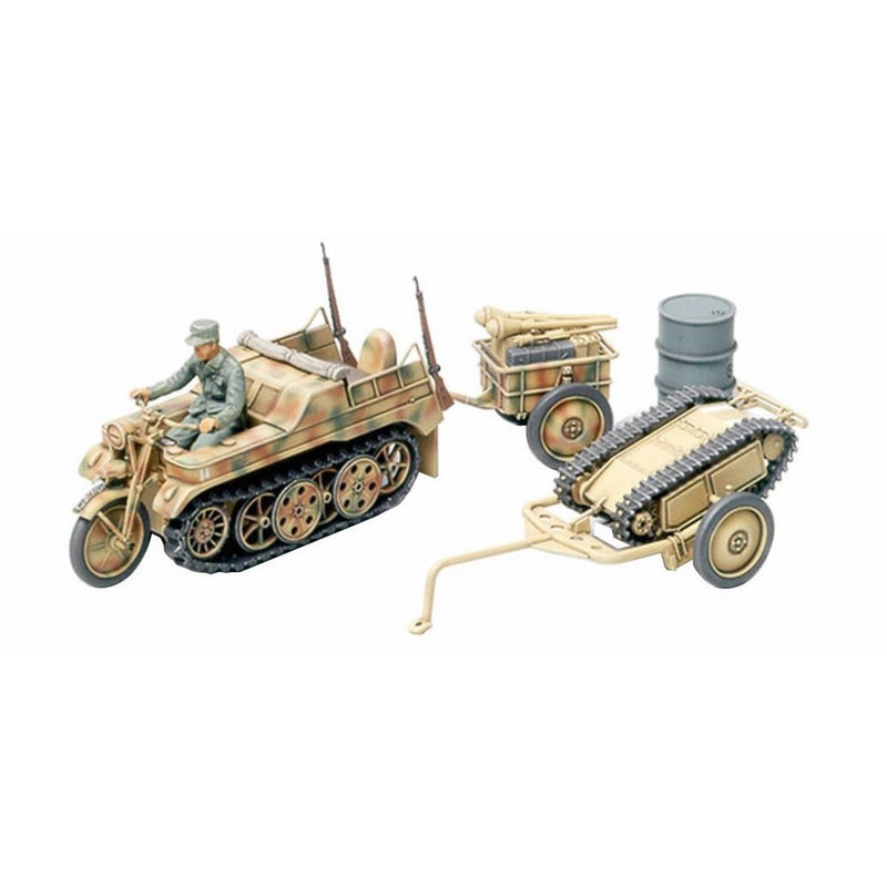 Tamiya Kleines Kettenkraftrad w-Infantry Cart and Goliath Demo Vehicle 1/48