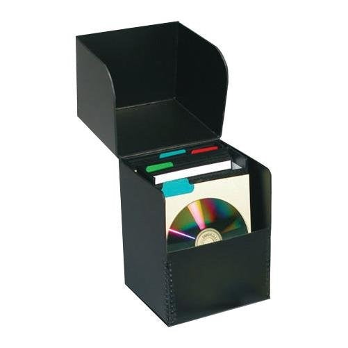 Print File Flip-top CD Storage Box, Holds Approximately 50 Sleeved CDs, Archival.