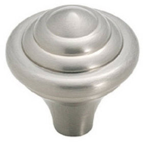 Amerock BP19257-G10 Abstractions 1-1/4-Inch Diameter Knob, Satin Nickel