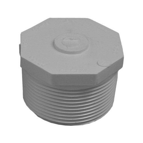 GENOVA PRODUCTS 31890 2.5" 40 PVC Male Iron Pipe Plug