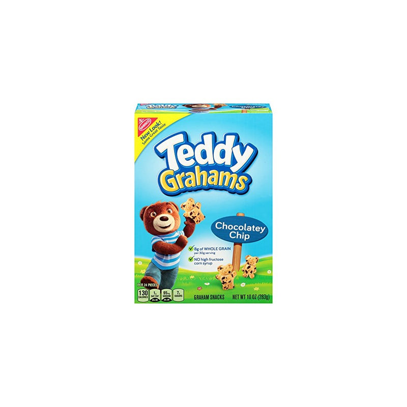Teddy Grahams Chocolate Graham Snacks, 10 Ounce (Pack of 6)