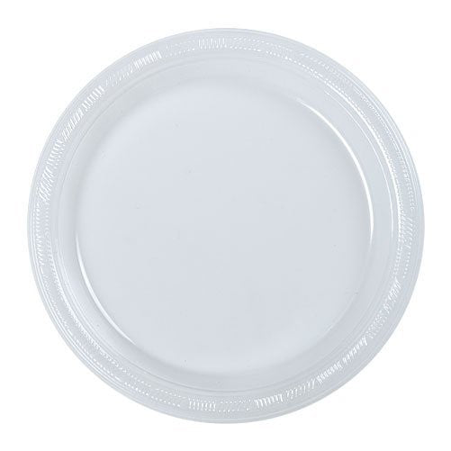 Hanna K. Signature Collection 50 Count Plastic Plate, 9-Inch, Clear