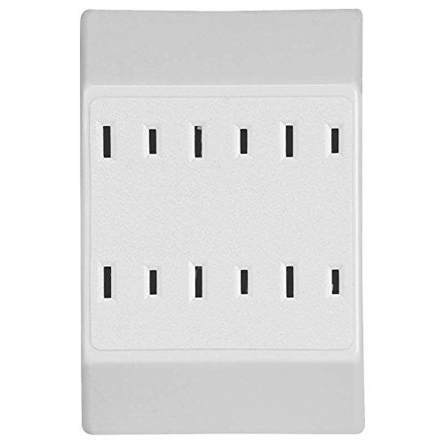 Tap Duplex To 6outlet Ground Ivory