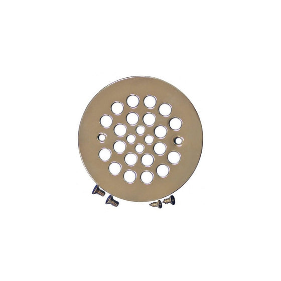 Plumbest D41-10PN Strainer with Screws for Fiberglass Shower Stalls, Polished Nickel