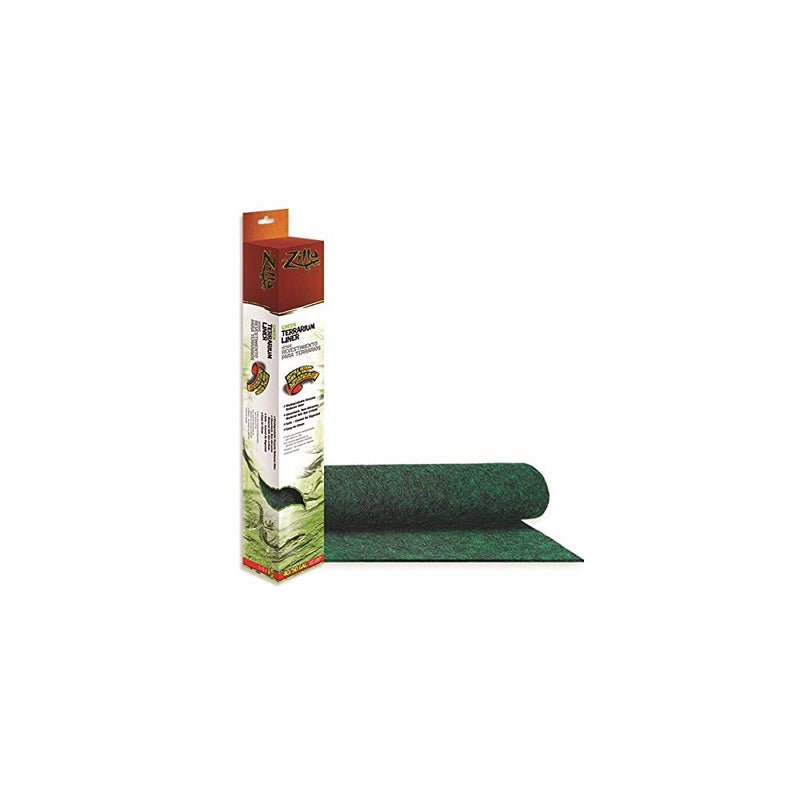 Zilla Reptile Terrarium Bedding Substrate Liner, Green, 40BR/50G