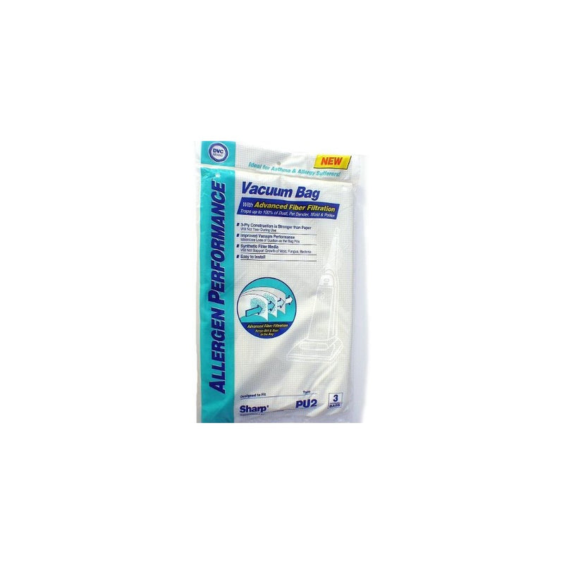 3PK Sharp PU2 Vac Bag