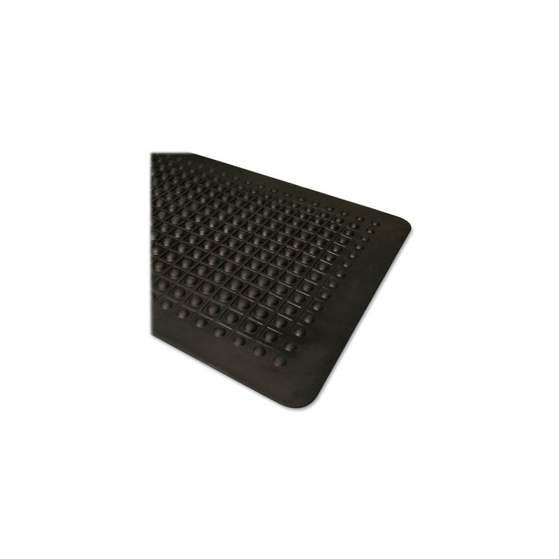Genuine Joe Anti Fatigue Mat with Beveled Edge, 3 by 5-Feet, Black