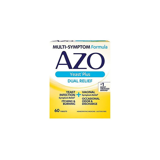 AZO Yeast Plus Multi Benefit Formula 60 Tablets (3 Pack)