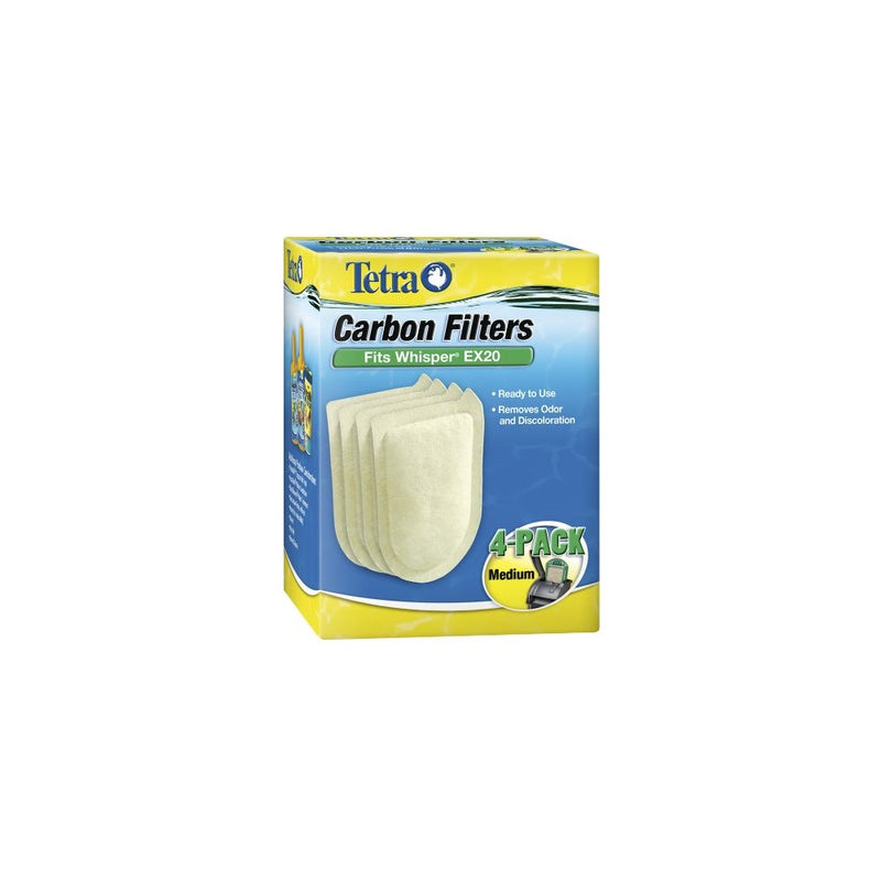 Tetra Whisper EX Carbon Filter Cartridges, Medium, 4-Count