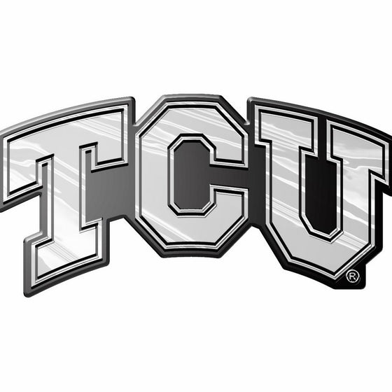 NCAA TCU Horned Frogs Chrome Automobile Emblem
