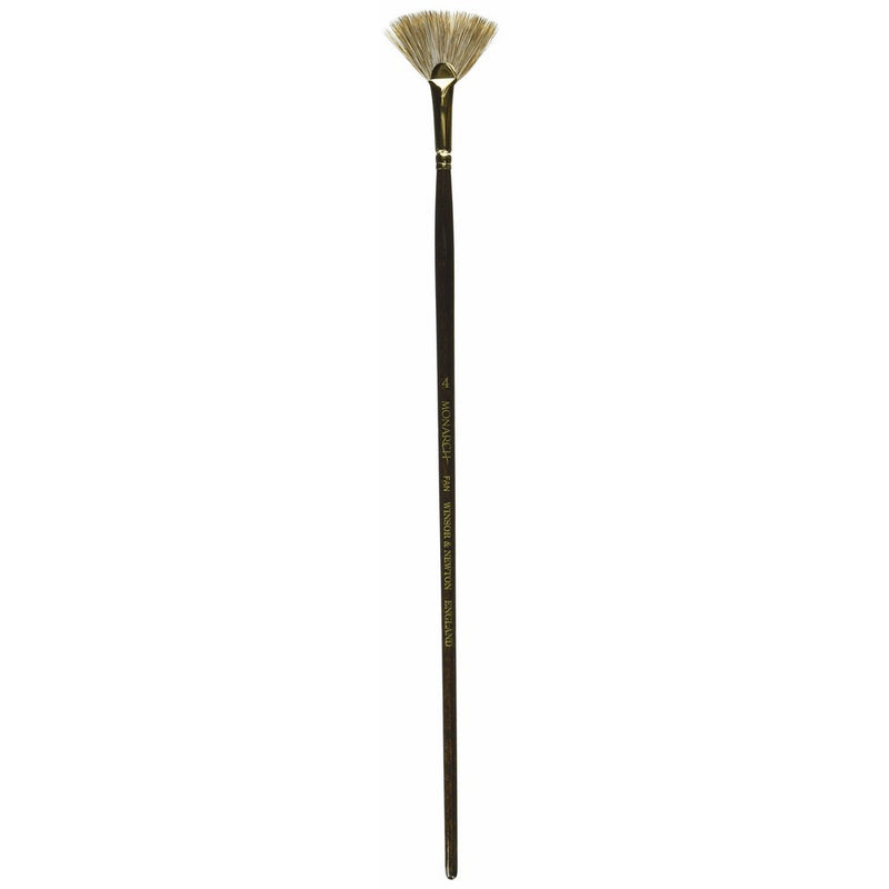Winsor & Newton 5506004 Monarch Fan Long Handle Brush, Size 4