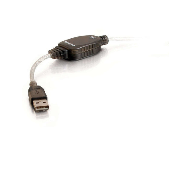 C2G 39997 USB Active Extension Cable - USB 2.0 A Male to A Male Cable, Black (16.4 Feet, 5 Meters)