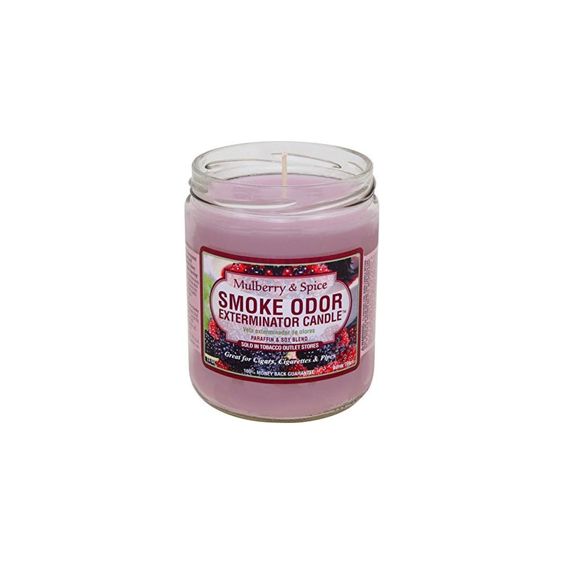 Odor Exterminator Candle Mulberry and Spice 13oz by Smokers Candle