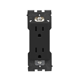 Leviton RER15-OB Renu Tamper-Resistant Outlet, 15-Amp, 125VAC, Onyx Black