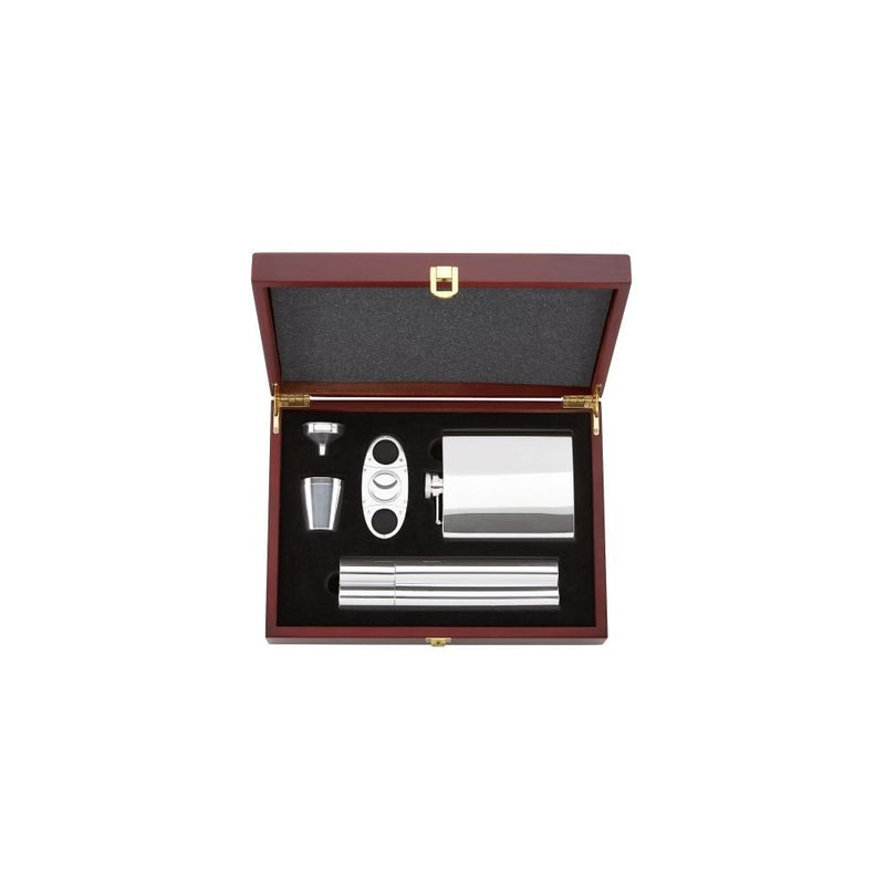 Gorham That's Entertainment Flask/Cigar Set, 5-Piece