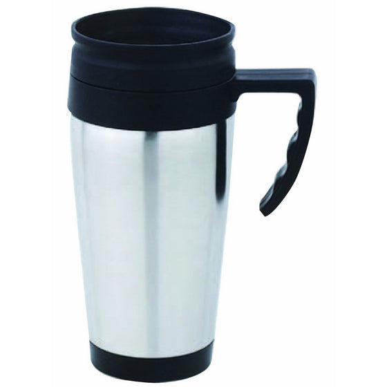 Home Basics VF00178 Stainless Steel Travel Coffee Mug, Silver